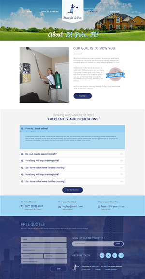 Web-Design von Behriatech für Maid for St Pete | Design: #5706039
