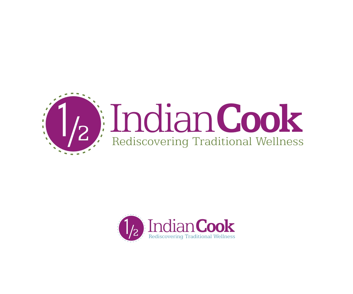 Logo Design by Falguni for Half Indian Cook | Design #6090687