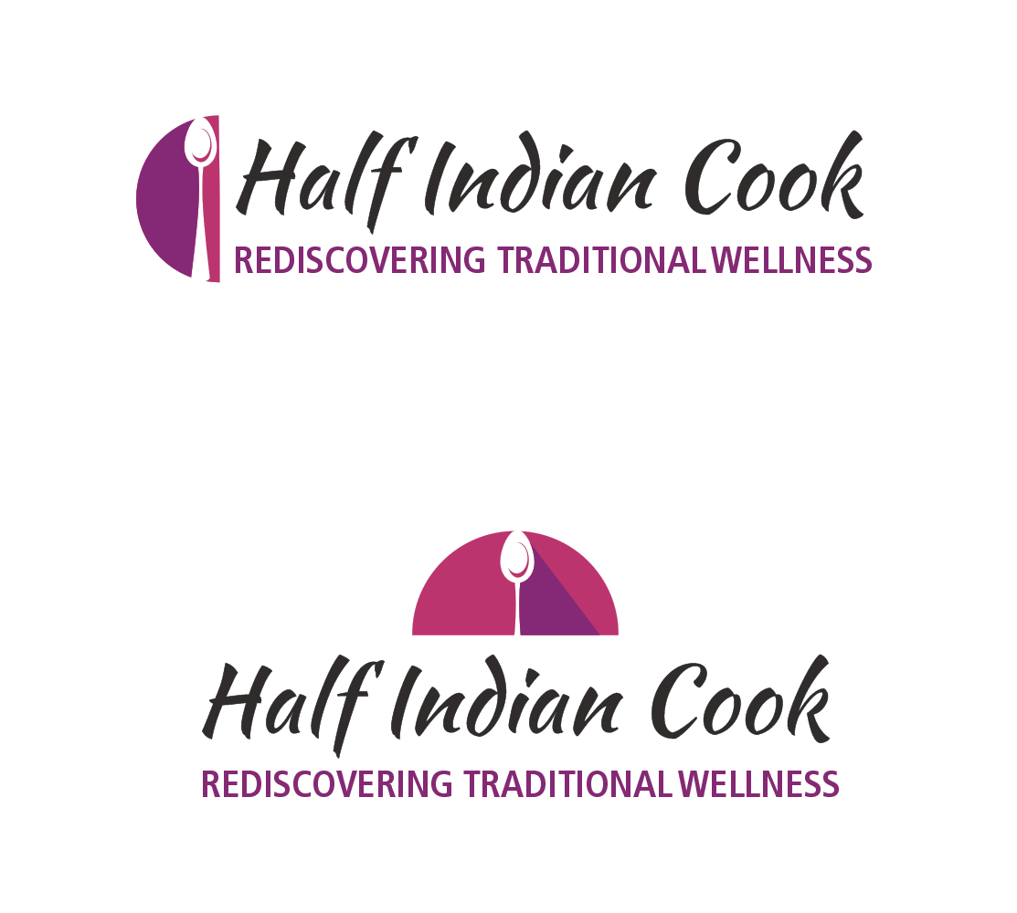 Logo Design by Falguni for Half Indian Cook | Design #6141757