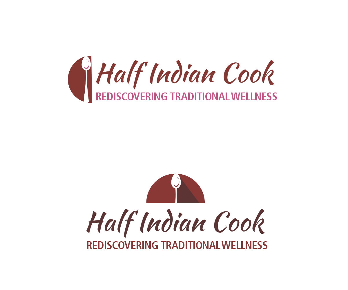 Logo Design by Falguni for Half Indian Cook | Design #6160450