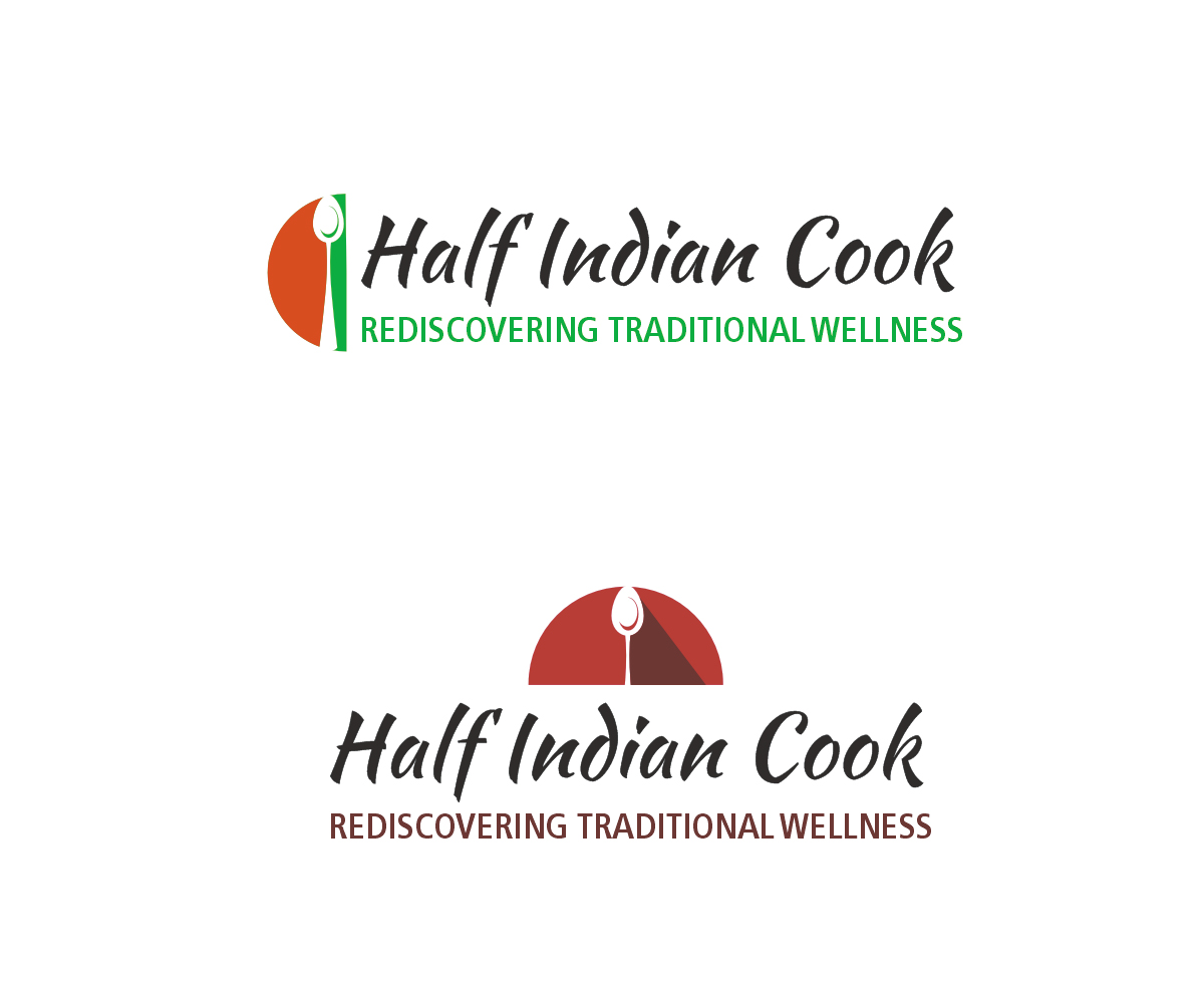 Logo Design by Falguni for Half Indian Cook | Design #6170680