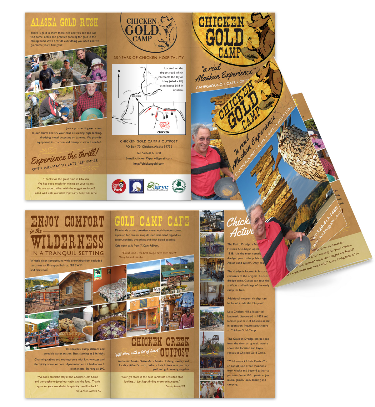Brochure Design by Mandz for Chicken Gold Co | Design #5722233