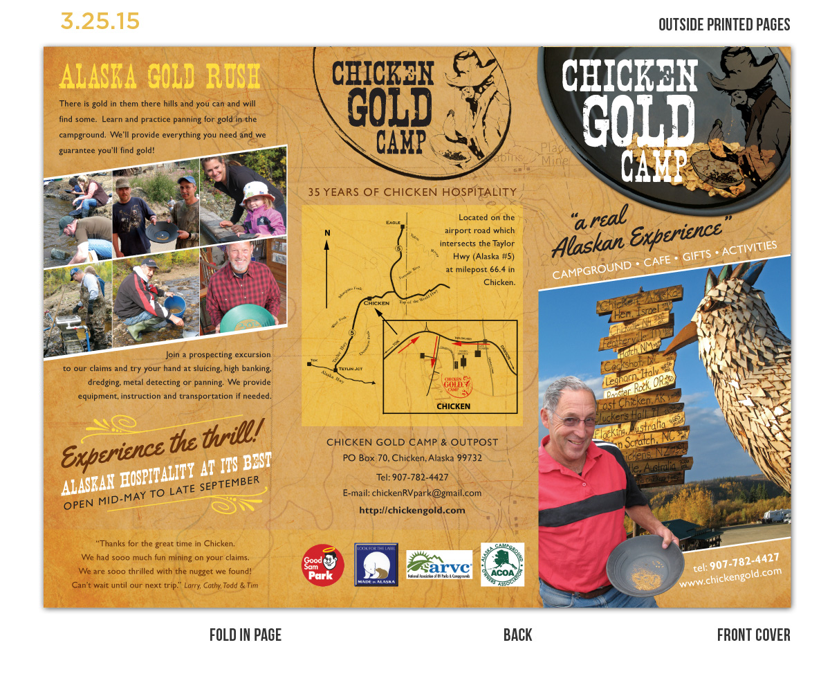 Design de Brochure par Mandz pour Chicken Gold Co | Design #5767375