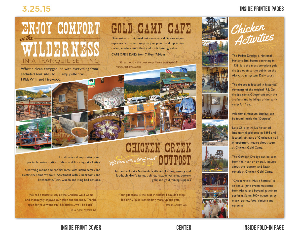 Design de Brochure par Mandz pour Chicken Gold Co | Design #5767382