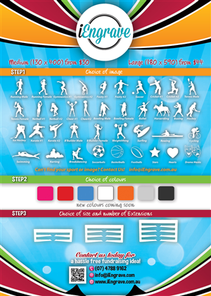 Flyer Design for Exciting Fundraising Personalised Medal Hangers | Flyer Design by alessandroevge