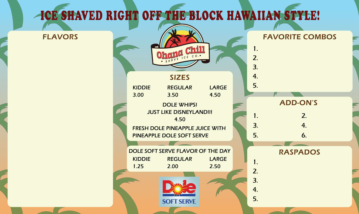 Menu Design by Al3xya for this project | Design #5687995