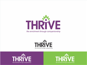 THRIVE - life enrichment through companionship | Logo Design by Logocraft