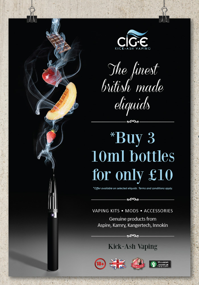 Poster Design by cherylho for Cig-e Premium Electronic Cigarettes | Design #5641463