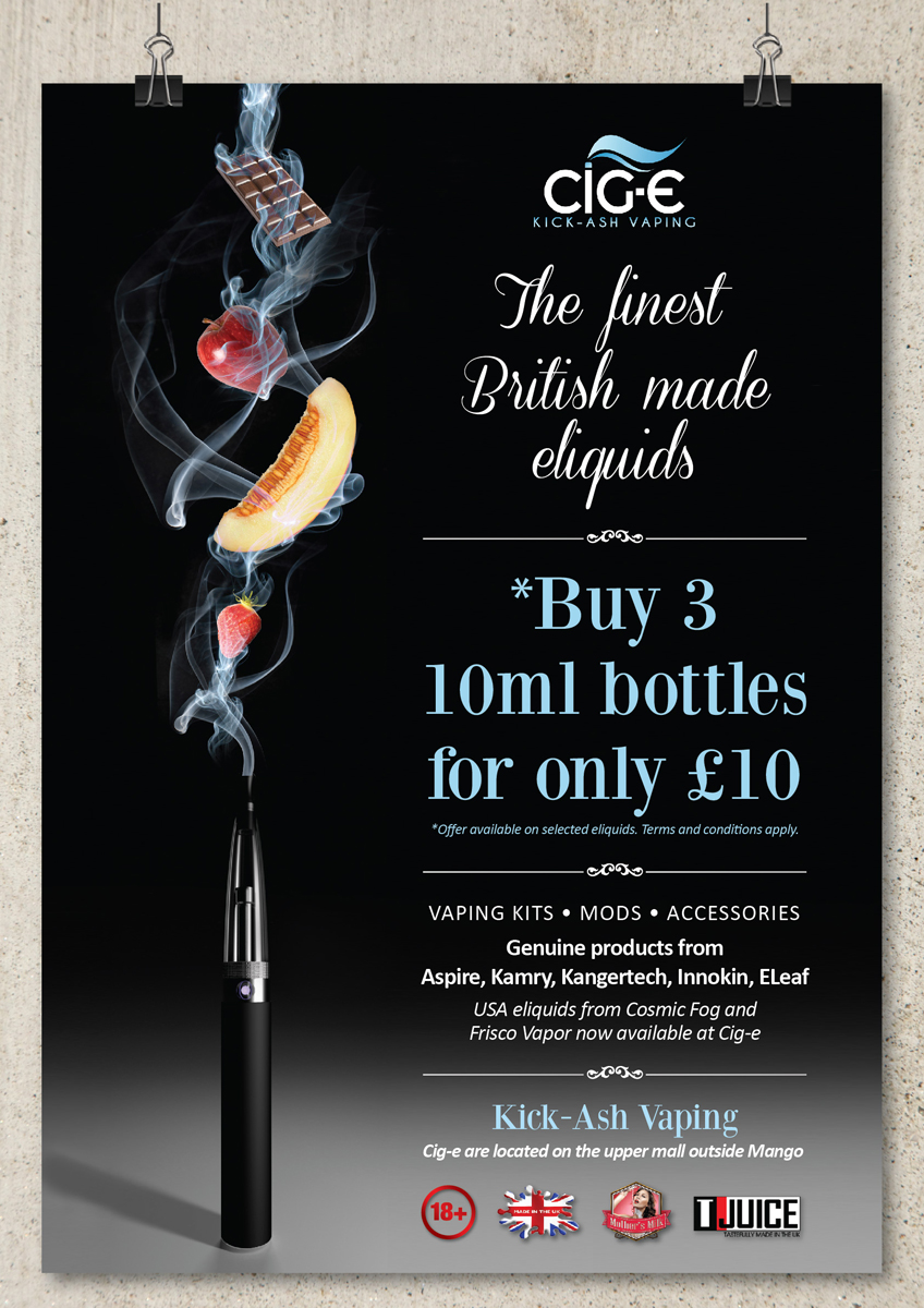 Poster Design by cherylho for Cig-e Premium Electronic Cigarettes | Design #5663454