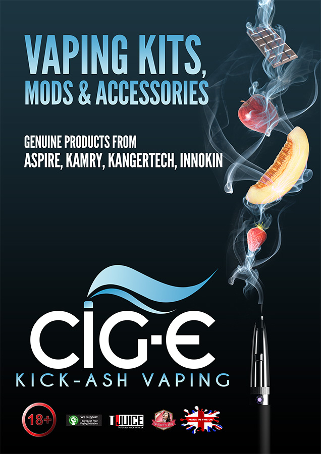 Poster Design by Mr. Kupy for Cig-e Premium Electronic Cigarettes | Design #5648033