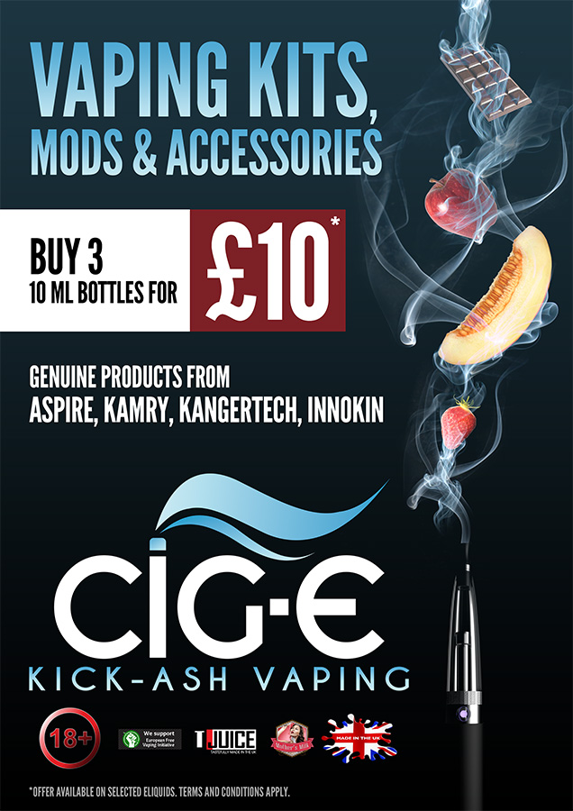 Poster Design by Mr. Kupy for Cig-e Premium Electronic Cigarettes | Design #5648112
