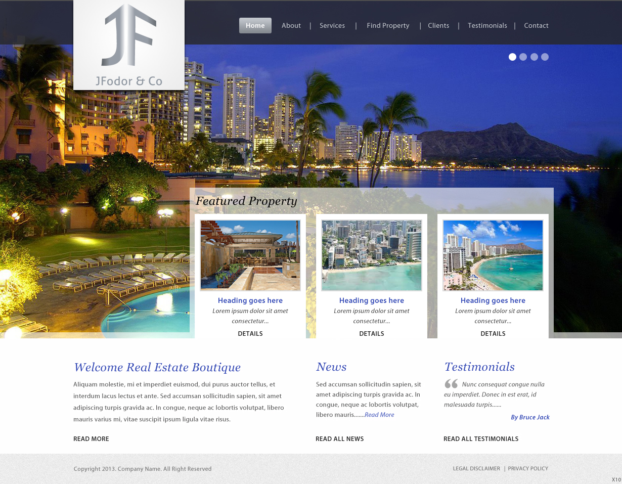 Wordpress Design by pb for JFodor & Co, LLC | Design #1582712