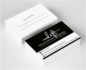Business Card Design by ALSADESIGN for William deForest Thompson, Jr. | Design: #5668961