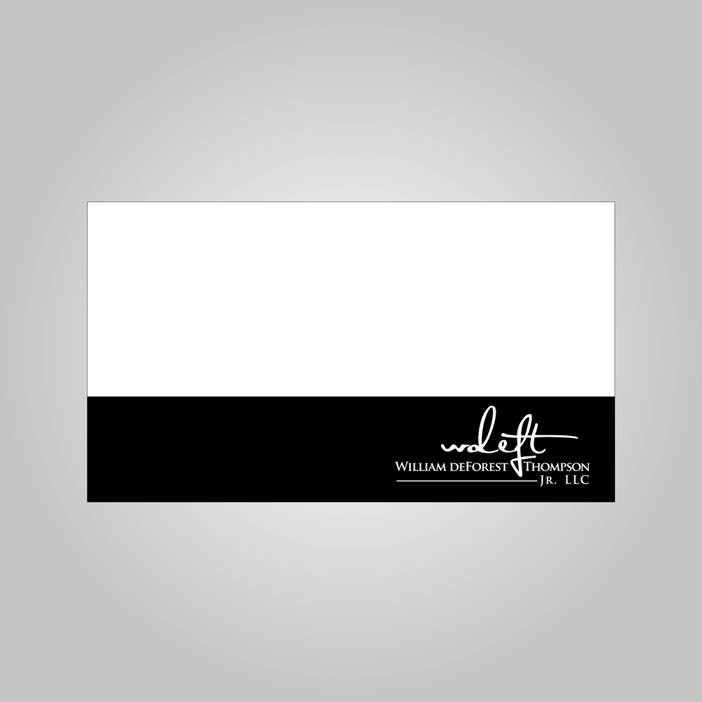 Business Card Design by MTu for William deForest Thompson, Jr. | Design #5754300