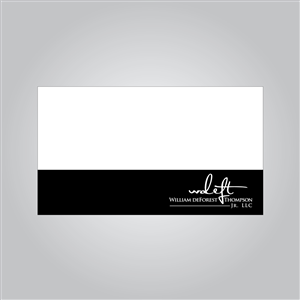 Business Card Design by MTu for William deForest Thompson, Jr. | Design: #5754300