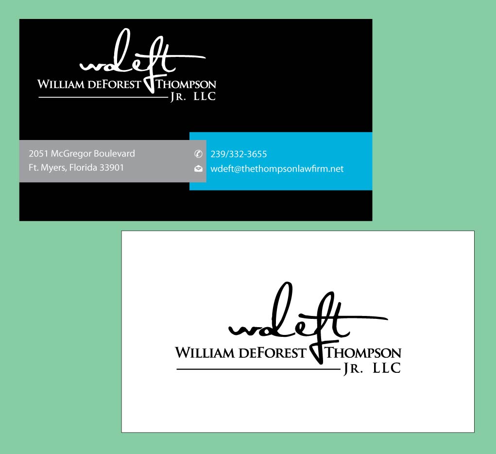 Business Card Design by Infinitive Technology for William deForest Thompson, Jr. | Design #5665304