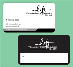 Business Card Design by Infinitive Technology for William deForest Thompson, Jr. | Design: #5665351
