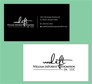 Business Card Design by Infinitive Technology for William deForest Thompson, Jr. | Design: #5665364