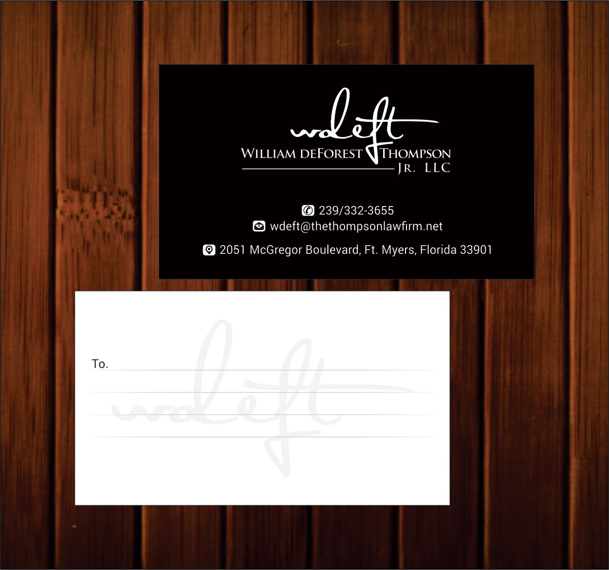 Business Card Design by Infinitive Technology for William deForest Thompson, Jr. | Design #5669053