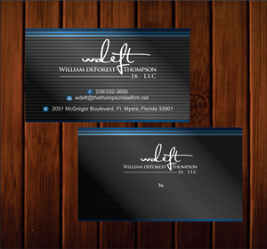 Business Card Design by Infinitive Technology for William deForest Thompson, Jr. | Design: #5669057
