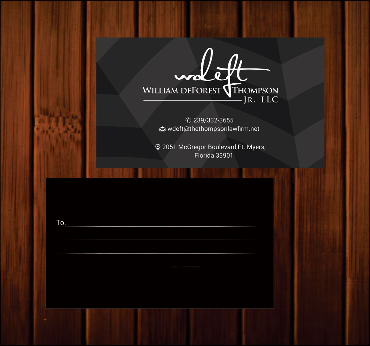 Business Card Design by Infinitive Technology for William deForest Thompson, Jr. | Design #5669064