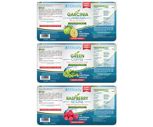 3 x Professional Herbal Supplement Label Design Ready to Print in UK Standard + Example inc