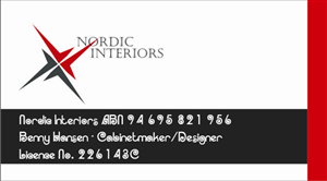 Visitenkarten-Design von Irshad - Graphic Designer für Nordic Interiors | Design #1550133
