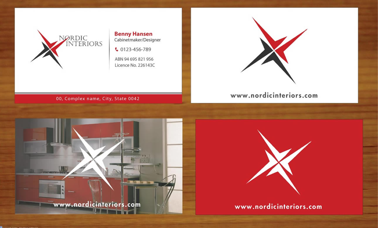 Business Card Design by Sbss for Nordic Interiors | Design #1542854
