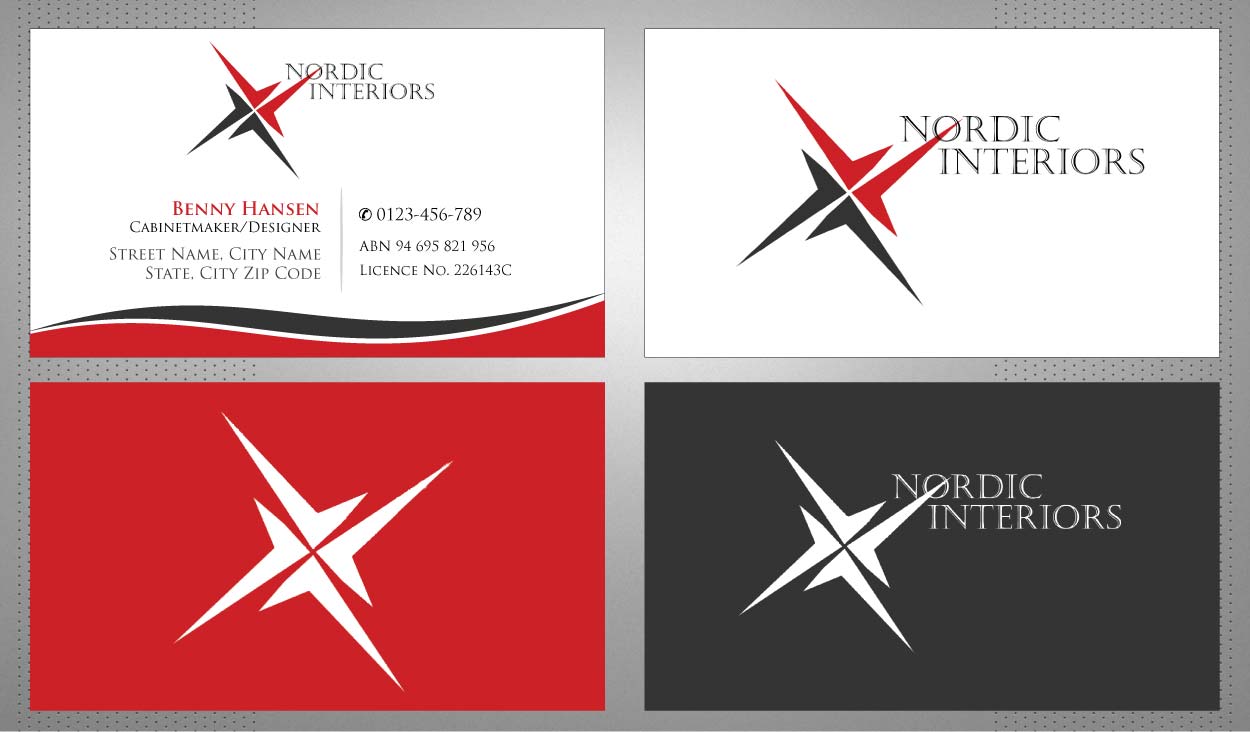 Business Card Design by Sbss for Nordic Interiors | Design #1543078