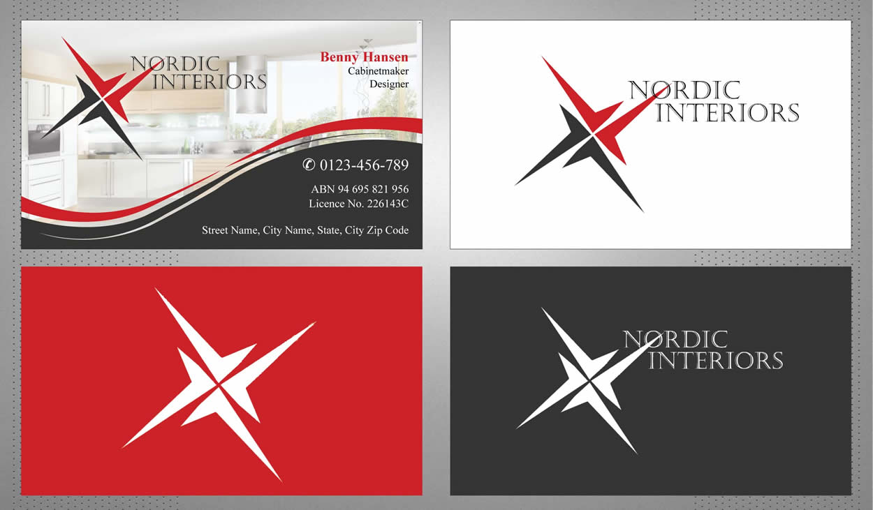 Business Card Design by Sbss for Nordic Interiors | Design #1543082