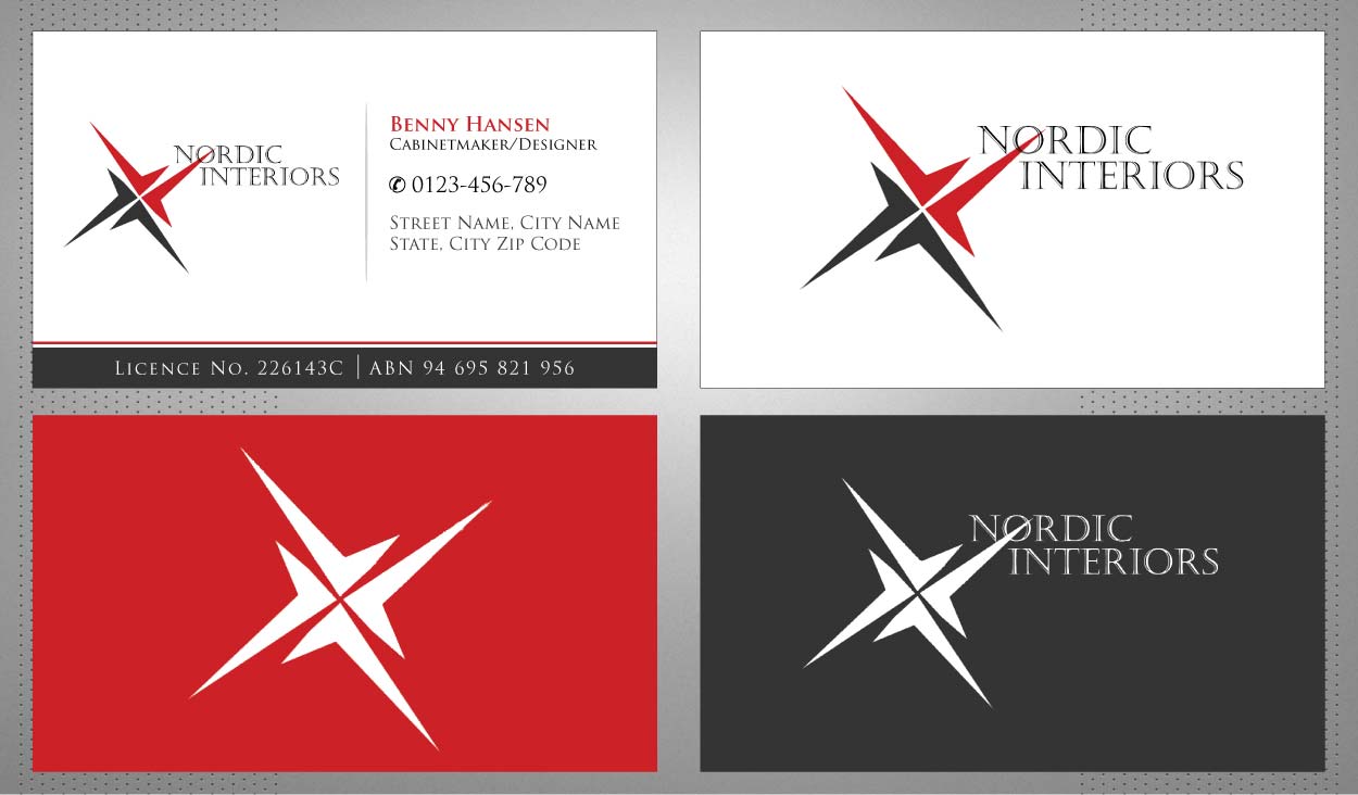 Business Card Design by Sbss for Nordic Interiors | Design #1543089