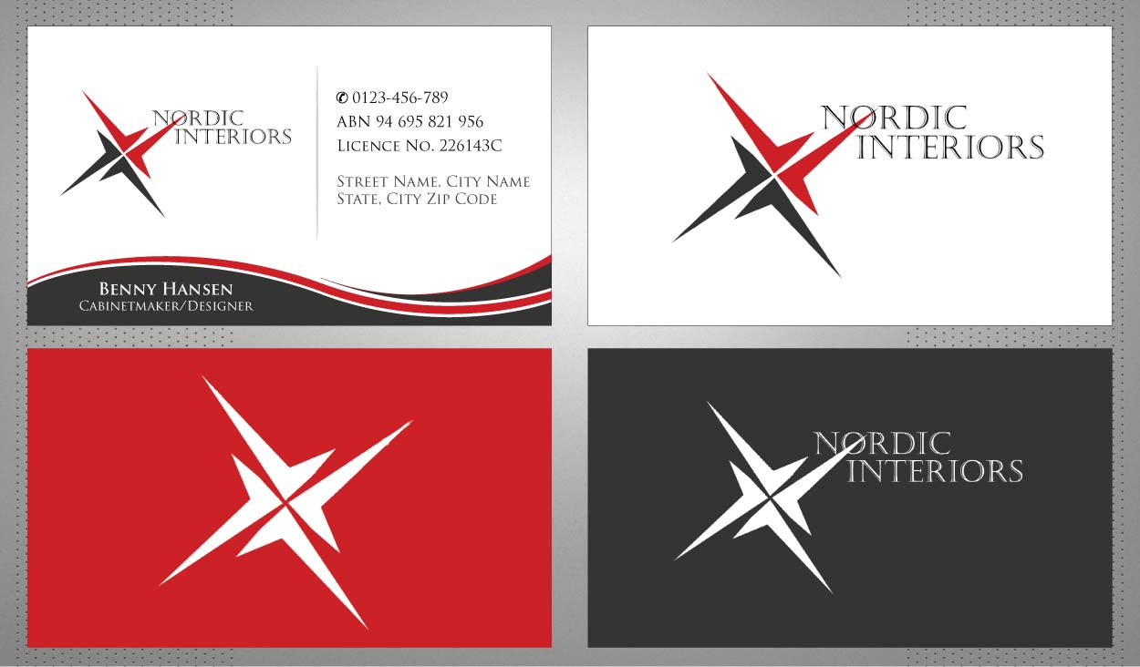 Business Card Design by Sbss for Nordic Interiors | Design #1543092