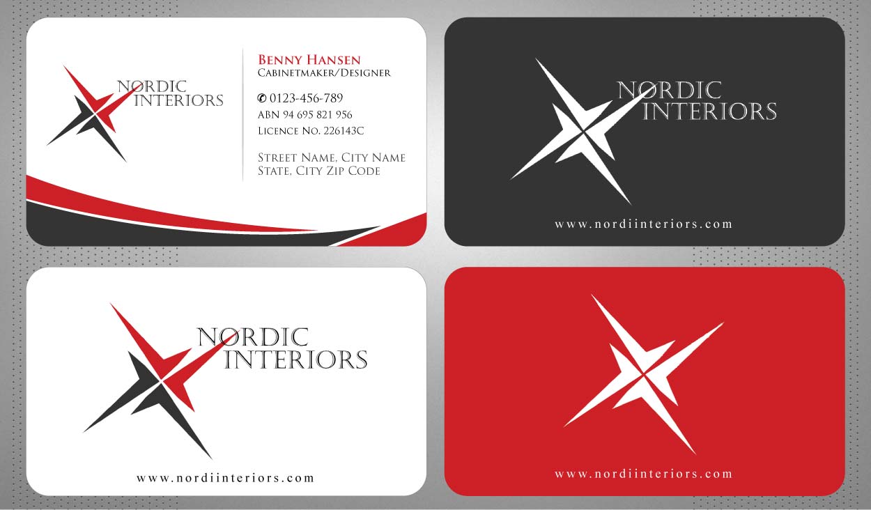 Business Card Design by Sbss for Nordic Interiors | Design #1543095