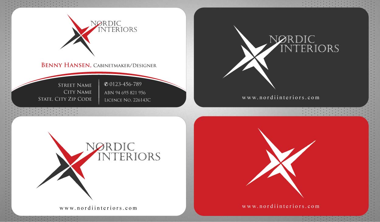 Visitenkarten-Design von Sbss für Nordic Interiors | Design #1543097