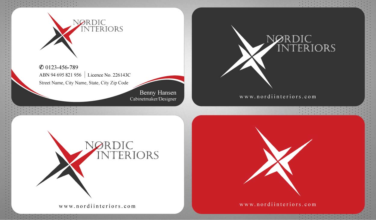 Design de Carte de Visite par Sbss pour Nordic Interiors | Design #1543100