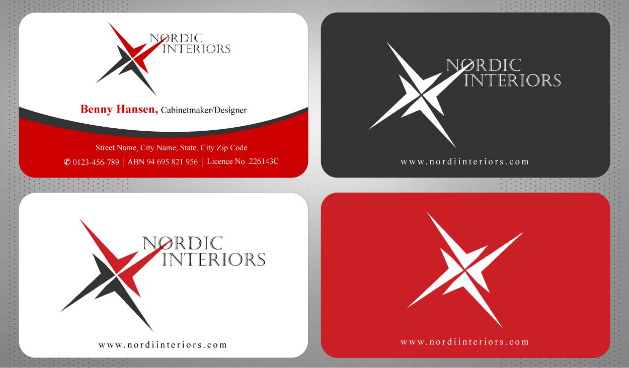 Business Card Design by Sbss for Nordic Interiors | Design #1543118