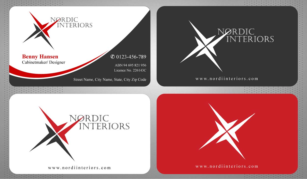 Business Card Design by Sbss for Nordic Interiors | Design #1543122