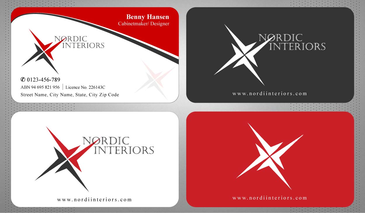 Business Card Design by Sbss for Nordic Interiors | Design #1543126