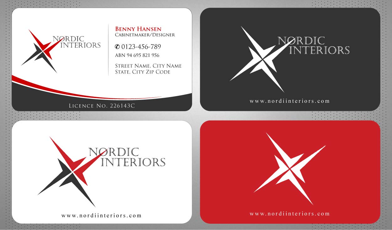 Design de Carte de Visite par Sbss pour Nordic Interiors | Design #1543129