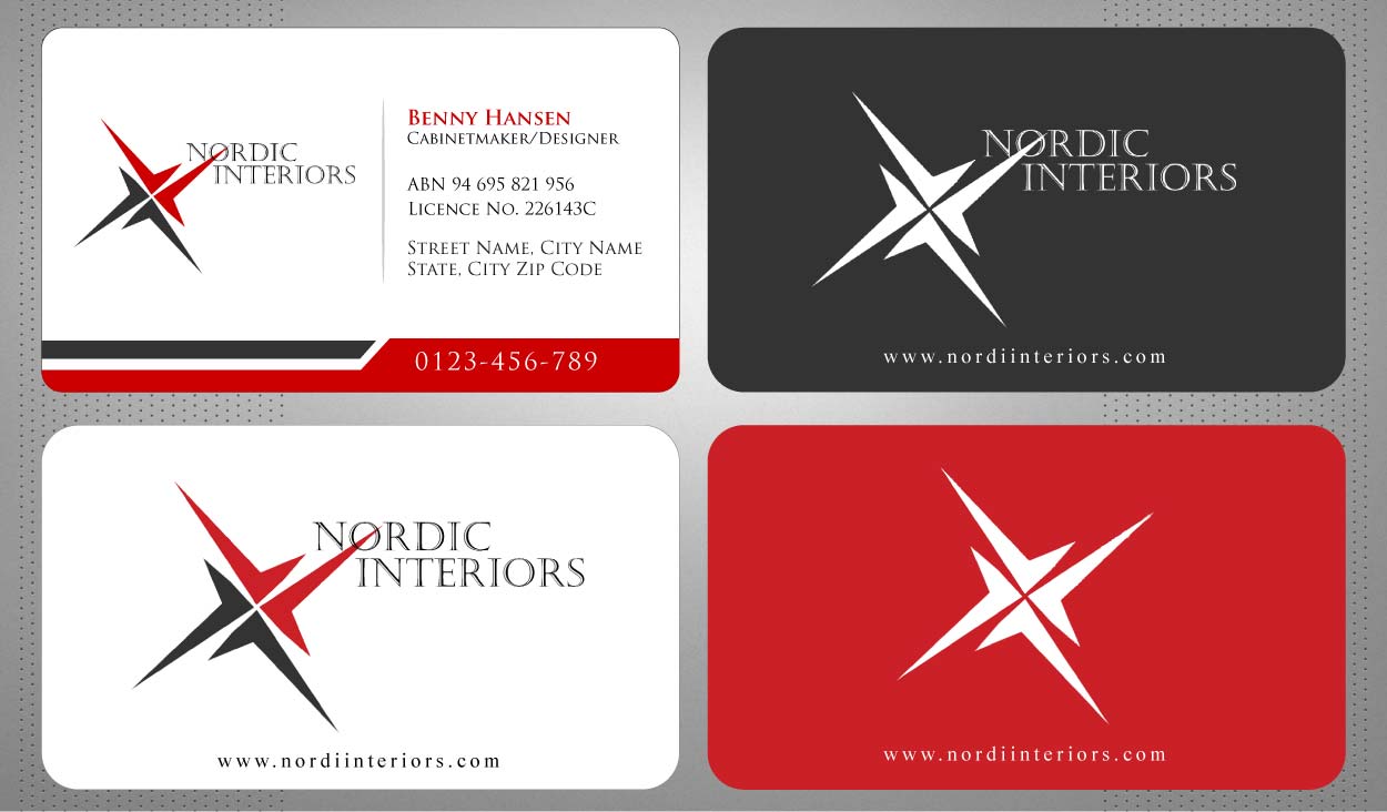 Business Card Design by Sbss for Nordic Interiors | Design #1543131