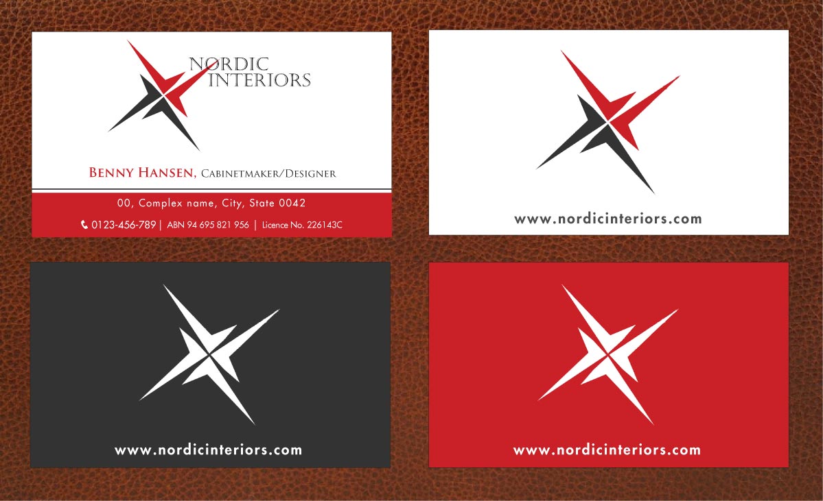 Business Card Design by Sbss for Nordic Interiors | Design #1543741