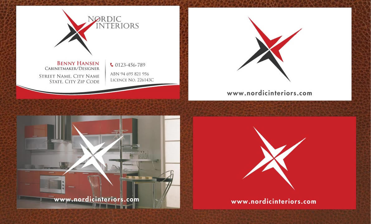 Business Card Design by Sbss for Nordic Interiors | Design #1544703