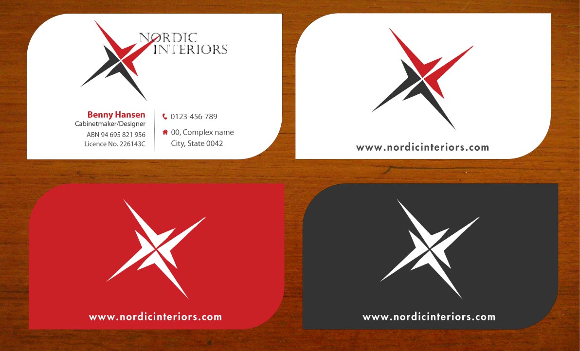 Business Card Design by Sbss for Nordic Interiors | Design #1544707