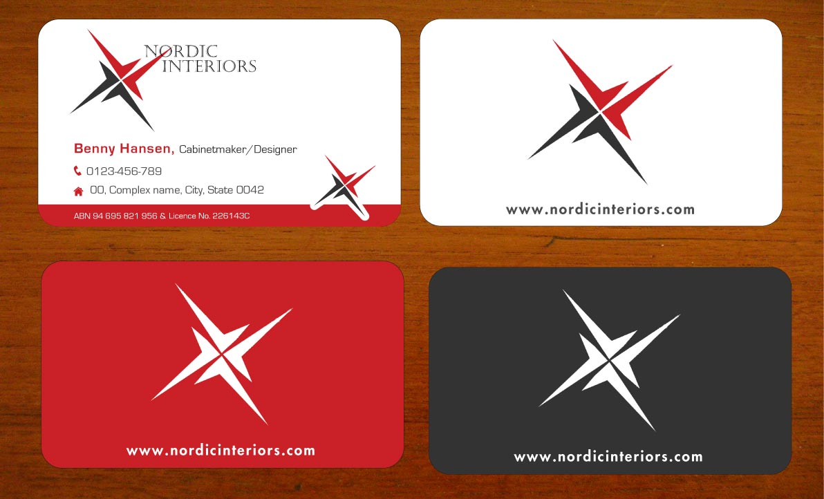 Business Card Design by Sbss for Nordic Interiors | Design #1544711