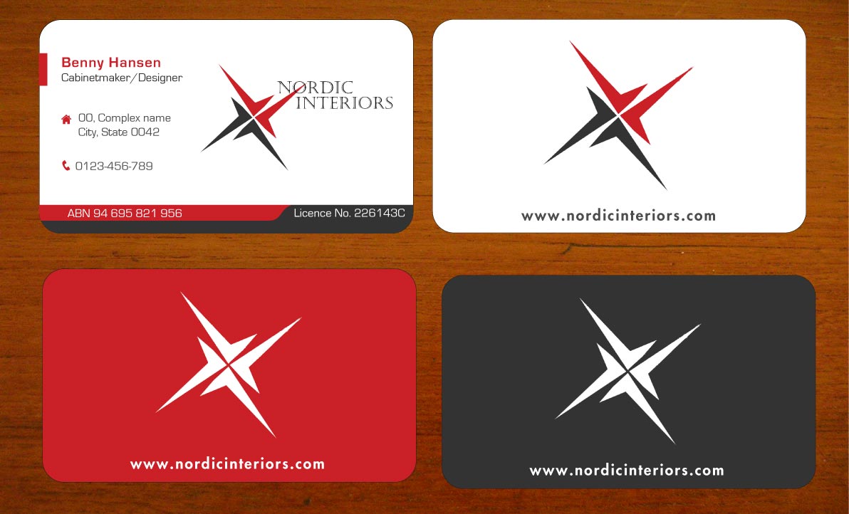 Business Card Design by Sbss for Nordic Interiors | Design #1544719