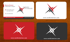Design de Carte de Visite par Sbss pour Nordic Interiors | Design : #1544719