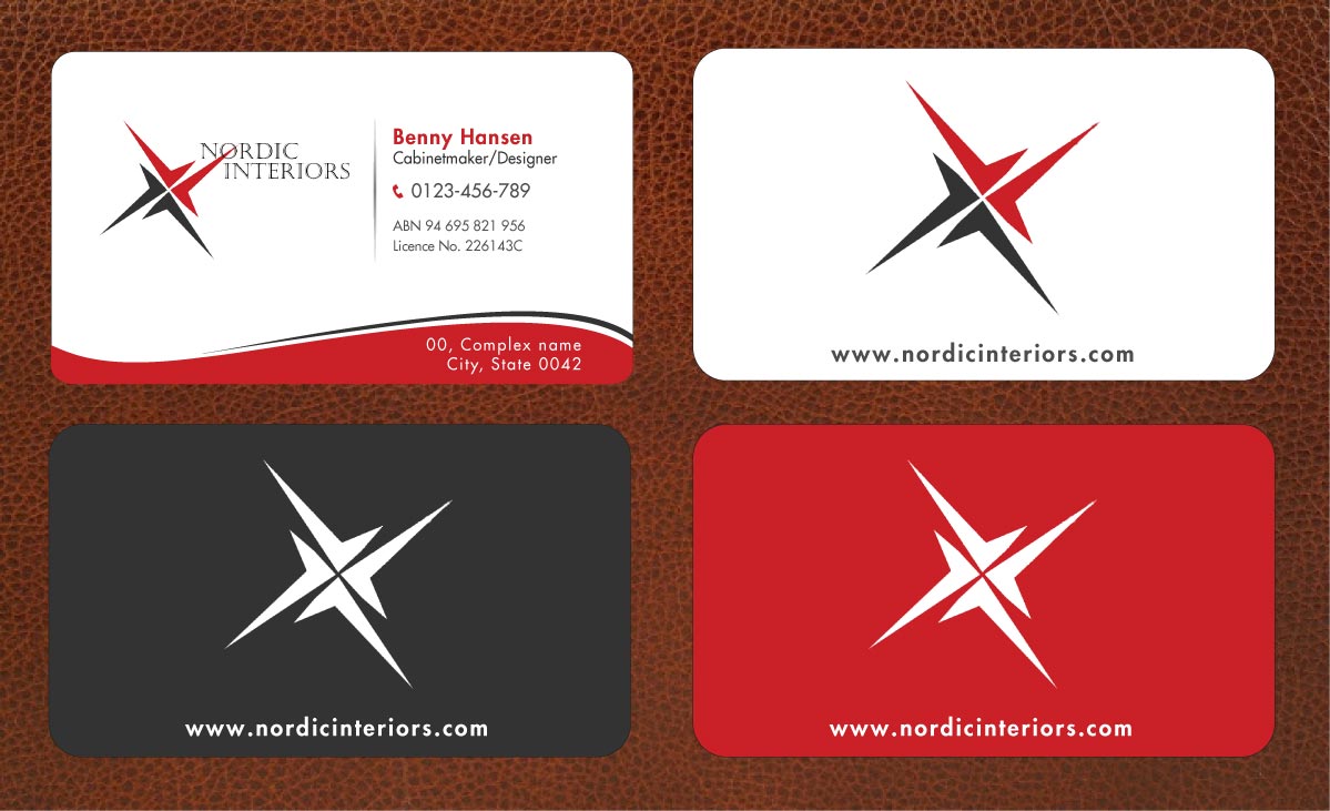 Visitenkarten-Design von Sbss für Nordic Interiors | Design #1544723
