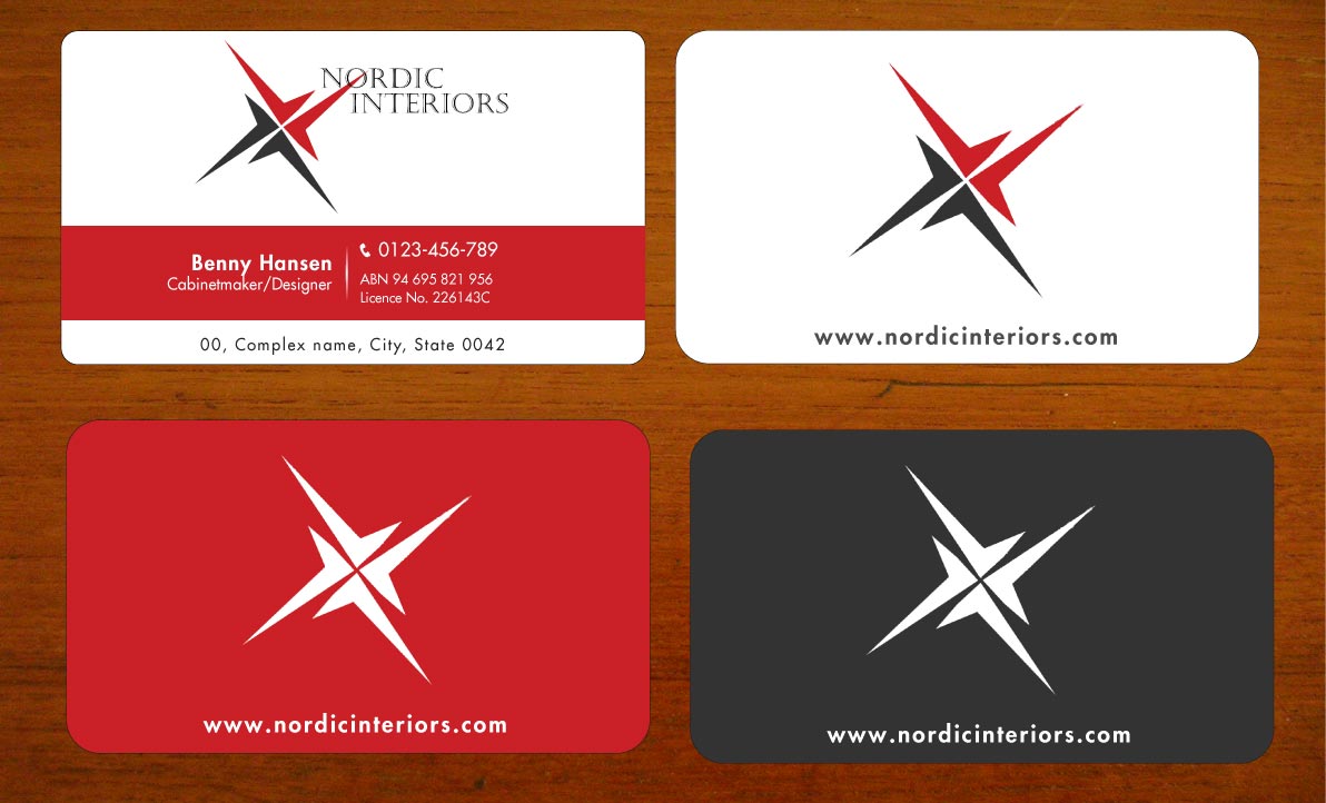 Business Card Design by Sbss for Nordic Interiors | Design #1544729