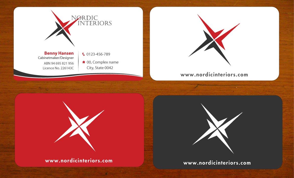 Business Card Design by Sbss for Nordic Interiors | Design #1544744