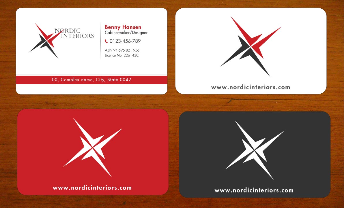 Business Card Design by Sbss for Nordic Interiors | Design #1544756